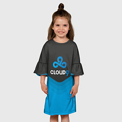 Платье клеш для девочки Cloud 9 Uniform, цвет: 3D-принт — фото 2