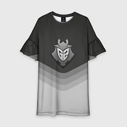 Платье клеш для девочки G2 Esports Uniform, цвет: 3D-принт