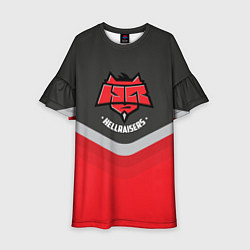 Платье клеш для девочки HellRaisers Uniform, цвет: 3D-принт