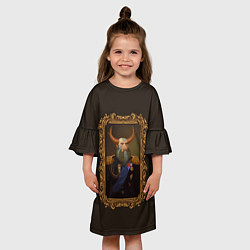 Платье клеш для девочки Admiral Prophet, цвет: 3D-принт — фото 2