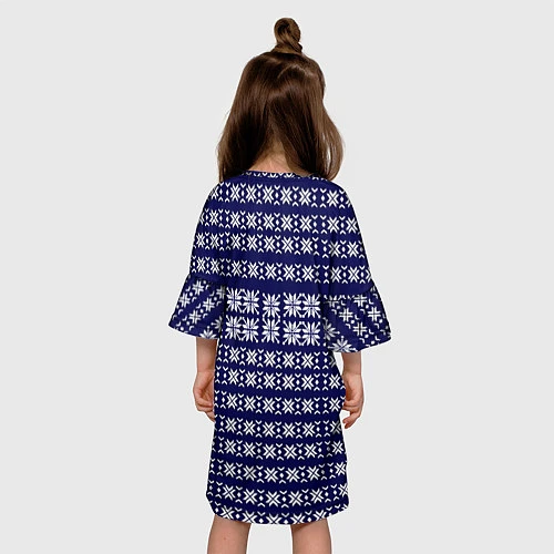 Детское платье Паттерн с оленями / 3D-принт – фото 4