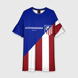 Платье клеш для девочки FC Atletico Madrid, цвет: 3D-принт