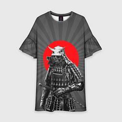 Платье клеш для девочки Мертвый самурай, цвет: 3D-принт