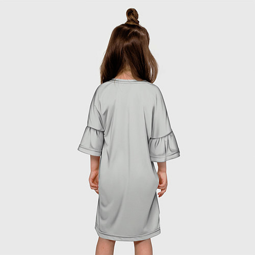 Детское платье BTS Grey / 3D-принт – фото 4