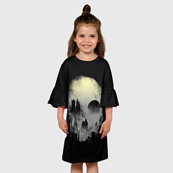 Платье клеш для девочки Мертвый туман, цвет: 3D-принт — фото 2