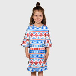 Платье клеш для девочки Pat46, цвет: 3D-принт — фото 2