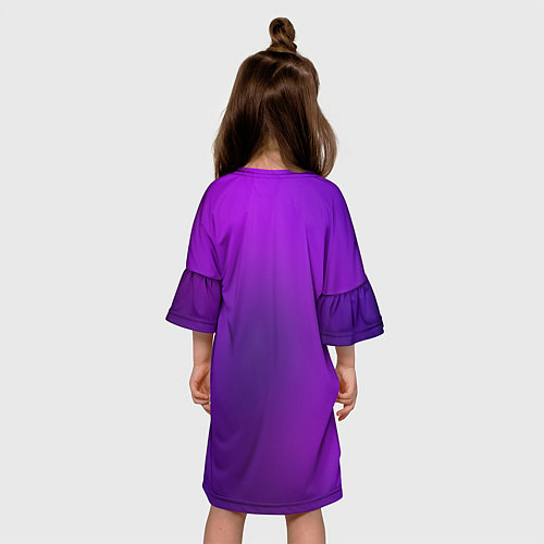Детское платье Пурпурный / 3D-принт – фото 4