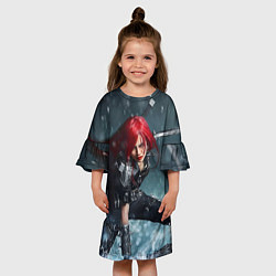 Платье клеш для девочки Katarina, цвет: 3D-принт — фото 2