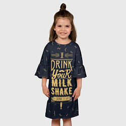 Платье клеш для девочки Milk Shake, цвет: 3D-принт — фото 2