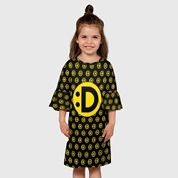 Платье клеш для девочки Улыбака, цвет: 3D-принт — фото 2