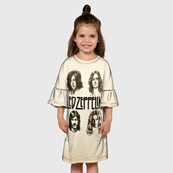 Платье клеш для девочки Led Zeppelin Guys, цвет: 3D-принт — фото 2