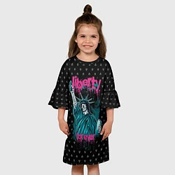 Платье клеш для девочки Liberty Forever, цвет: 3D-принт — фото 2