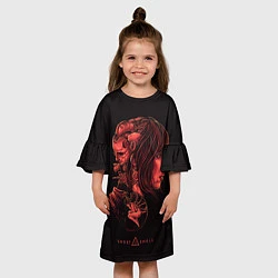 Платье клеш для девочки Ghost In The Shell 11, цвет: 3D-принт — фото 2