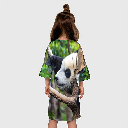 Детское платье Бамбуковый медведь / 3D-принт – фото 4