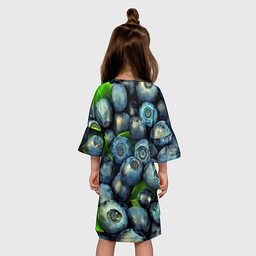 Детское платье Голубика / 3D-принт – фото 4