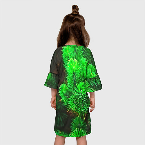 Детское платье Зелёная ель / 3D-принт – фото 4