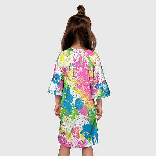 Детское платье Брызги / 3D-принт – фото 4