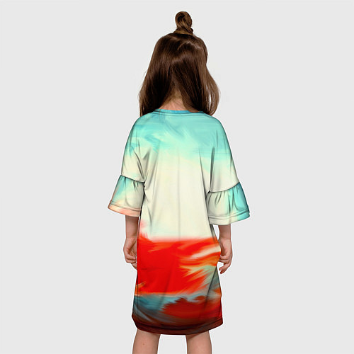 Детское платье Художественные краски / 3D-принт – фото 4