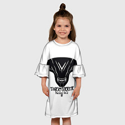 Платье клеш для девочки Darkterror: Facless Vois, цвет: 3D-принт — фото 2