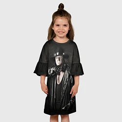 Платье клеш для девочки Гробовщик 2, цвет: 3D-принт — фото 2