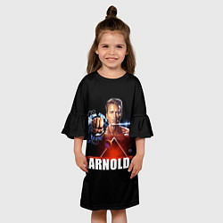 Платье клеш для девочки Iron Arnold, цвет: 3D-принт — фото 2