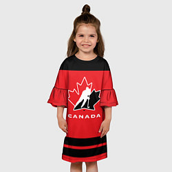 Платье клеш для девочки Canada Team, цвет: 3D-принт — фото 2