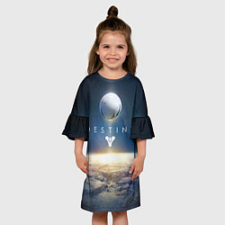 Платье клеш для девочки Destiny 11, цвет: 3D-принт — фото 2
