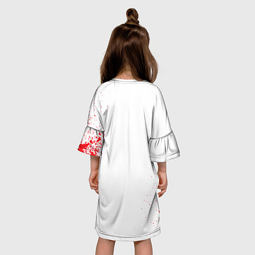 Детское платье HellRaisers: White collection / 3D-принт – фото 4