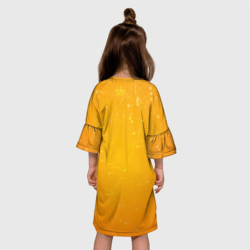 Детское платье Bitcoin Orange / 3D-принт – фото 4