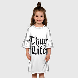 Платье клеш для девочки Thug Life, цвет: 3D-принт — фото 2
