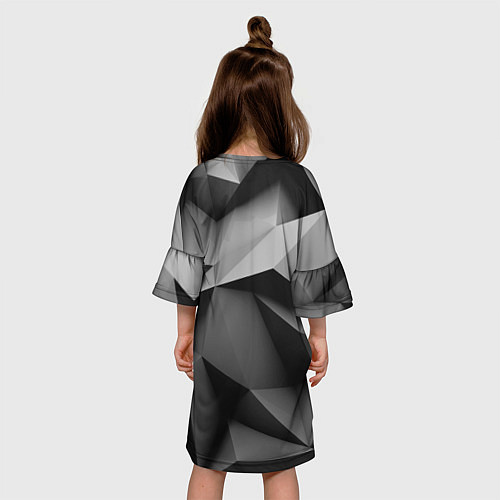 Детское платье Gray abstraction / 3D-принт – фото 4