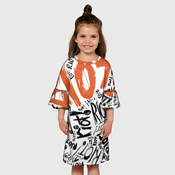 Платье клеш для девочки Paramore: Riot цвета 3D-принт — фото 2