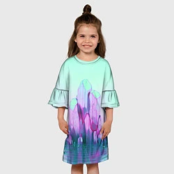 Платье клеш для девочки Imagine Dragons: Thunder, цвет: 3D-принт — фото 2