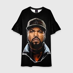 Платье клеш для девочки Ice Cube, цвет: 3D-принт