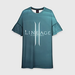 Платье клеш для девочки LineAge II, цвет: 3D-принт