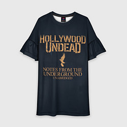 Платье клеш для девочки Hollywood Undead: Underground, цвет: 3D-принт