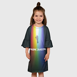 Платье клеш для девочки Imagine Dragons, цвет: 3D-принт — фото 2