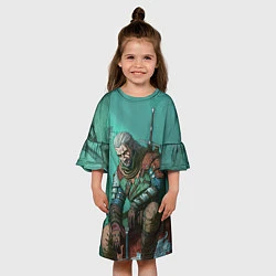 Платье клеш для девочки Forest, цвет: 3D-принт — фото 2