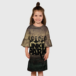 Платье клеш для девочки Linkin Park Band, цвет: 3D-принт — фото 2