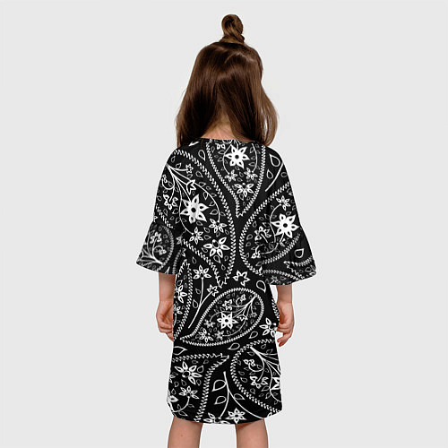 Детское платье Black cucumber pattern / 3D-принт – фото 4