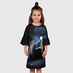 Платье клеш для девочки Cat 8, цвет: 3D-принт — фото 2