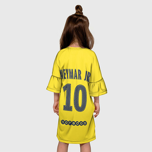 Детское платье PSG FC: Yellow / 3D-принт – фото 4