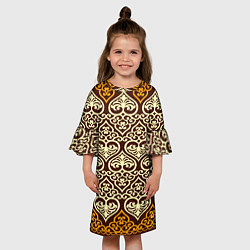 Платье клеш для девочки Турецкий узор, цвет: 3D-принт — фото 2