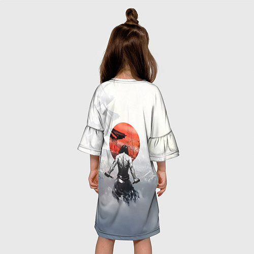Детское платье Японский самурай / 3D-принт – фото 4
