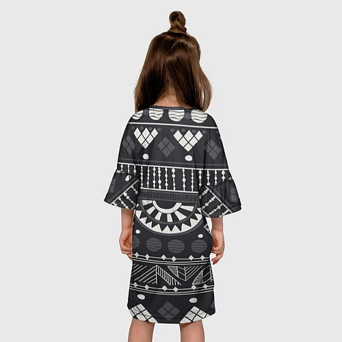 Детское платье Black&White africa / 3D-принт – фото 4