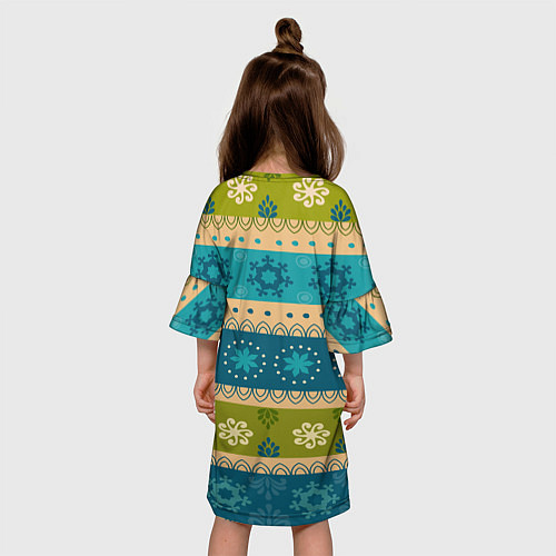 Детское платье Индийский узор / 3D-принт – фото 4