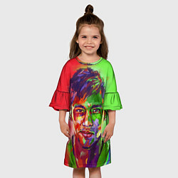 Платье клеш для девочки Neymar Art, цвет: 3D-принт — фото 2