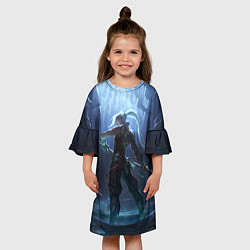 Платье клеш для девочки Back, цвет: 3D-принт — фото 2