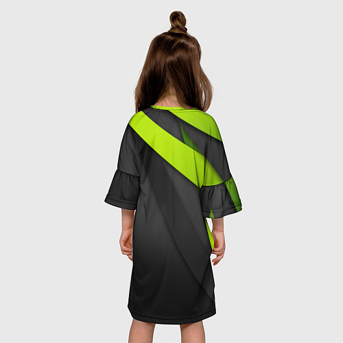 Детское платье Спортивная геометрия 6 / 3D-принт – фото 4
