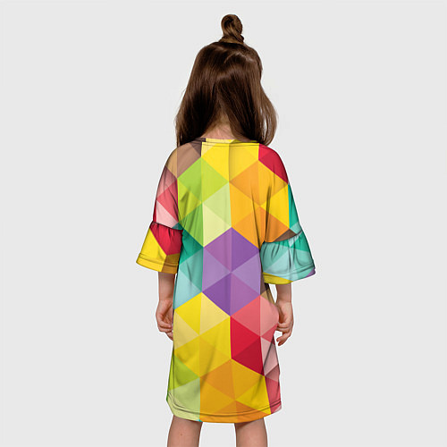 Детское платье Цветные зонтики / 3D-принт – фото 4